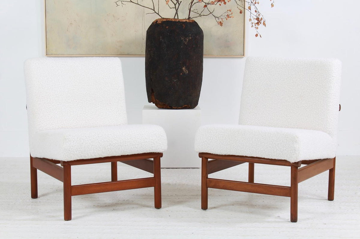 Pair of Mid-Century Modern Lounge Chairs by Guilleumas