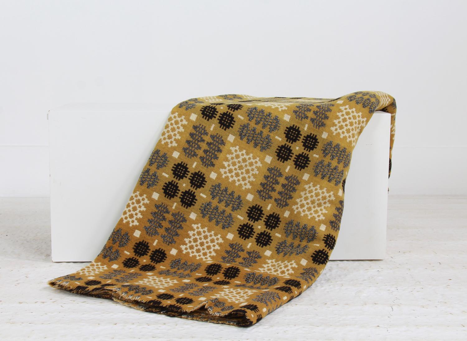 Vintage Welsh Hand Woven Tapestry Wool Blanket/Throw – Anton & K