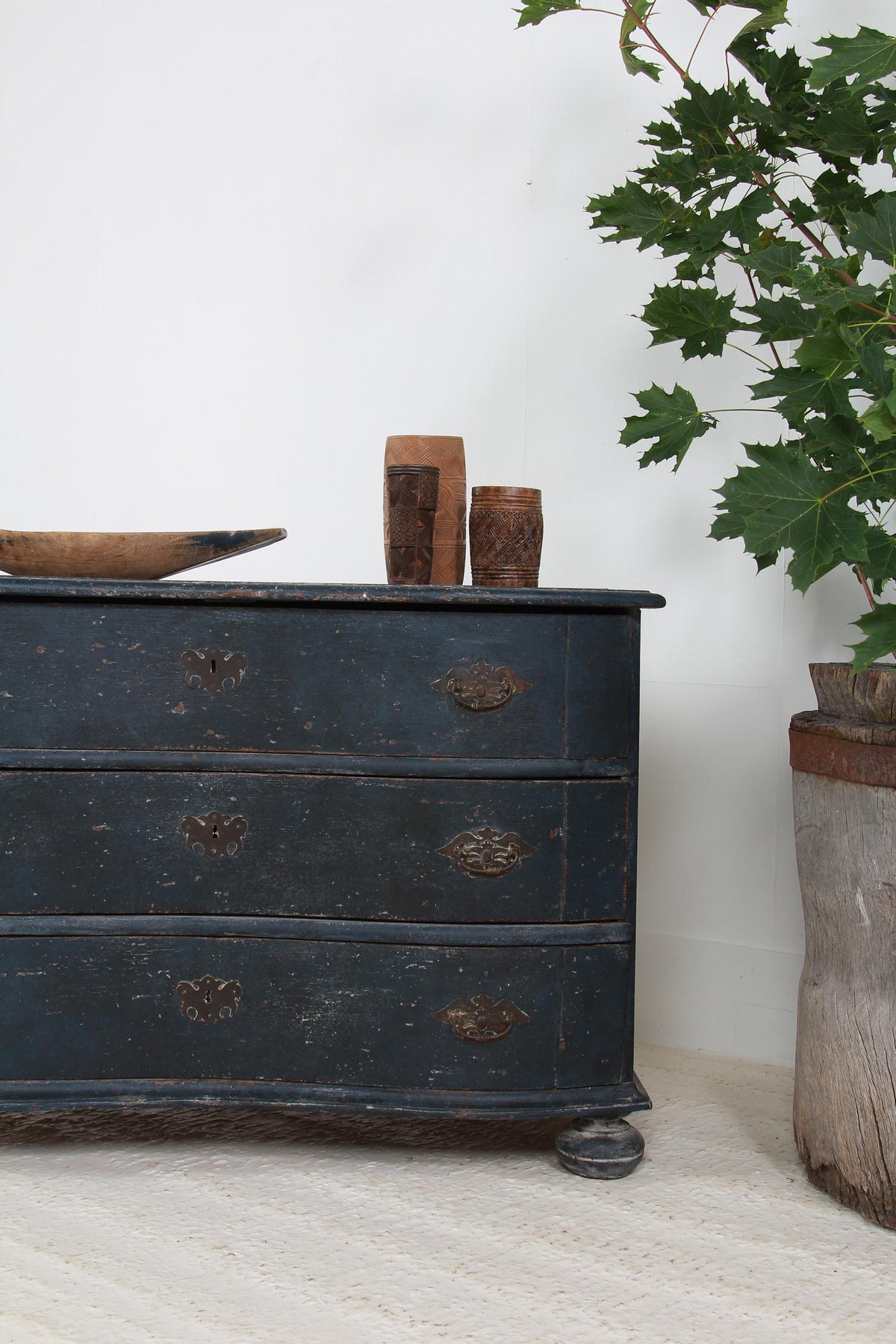 Exceptional French 19th Century Serpentine Chest of Drawers