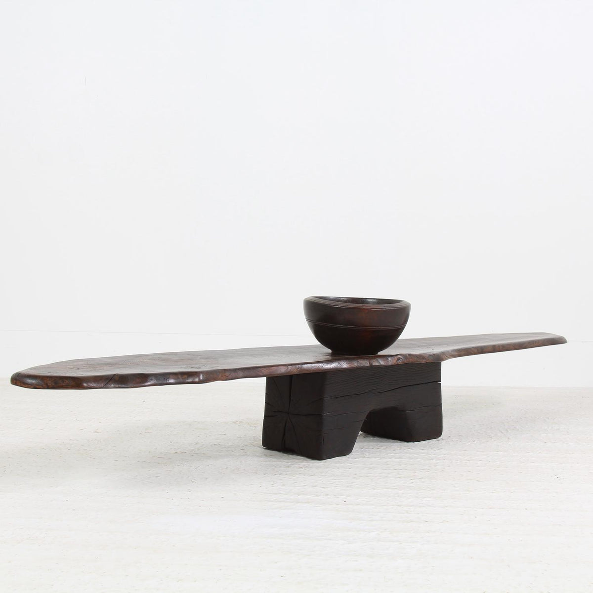 Beautifully SCULPTURAL Contemporary  Oak Japanese-inspired coffee table.Please Enquire