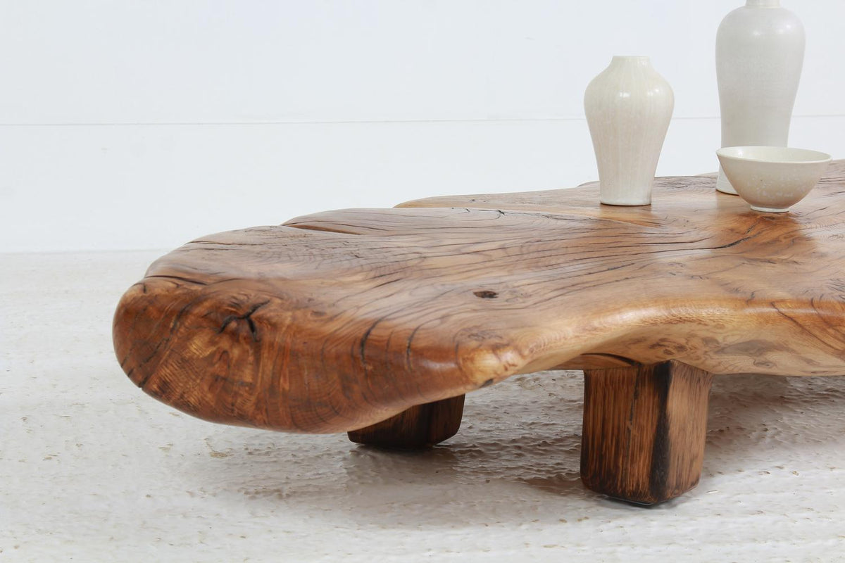 Beautifully Sculptured Artisan Oak Coffee Table.Please Enquire