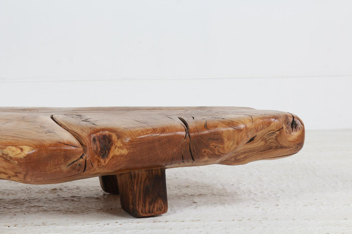 Beautifully Sculptured Artisan Oak Coffee Table.Please Enquire