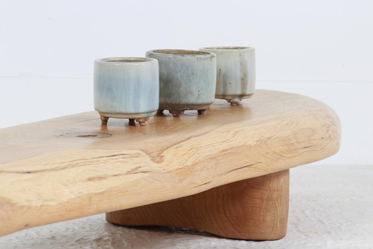 Organic Artisan Oak Low Oriental Inspired Coffee Table.Please Enquire