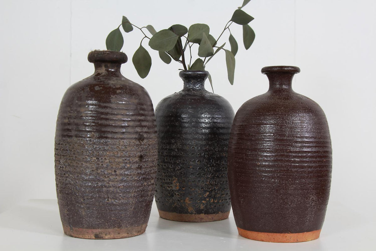 Collection of Early 20th Century Chinese Apothecary Oil Jars