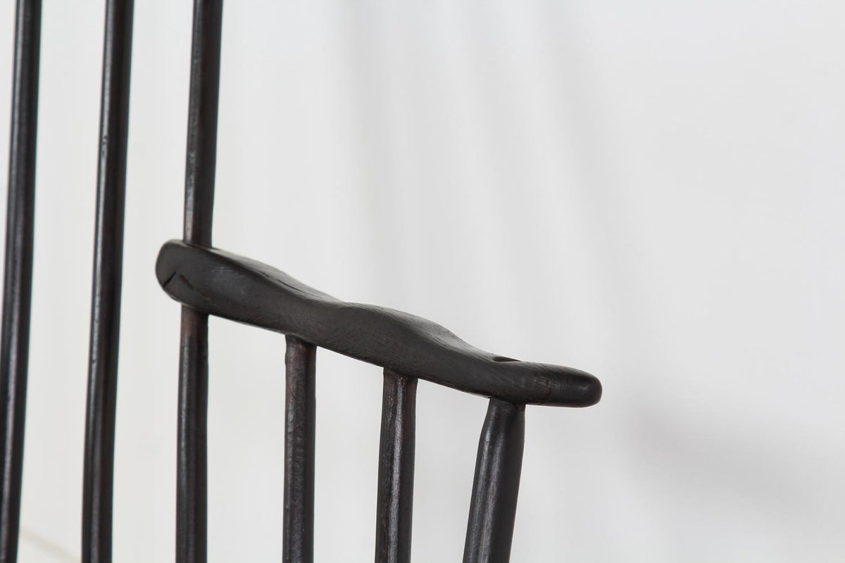 Unique Artisan Mature Oak  Sugi Ban Stick Back Chair