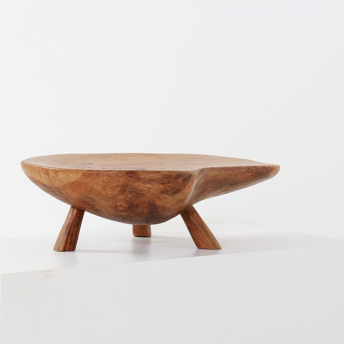 Unique Artisan Hand Carved Oak Three-Legged Platter. Please Enquire