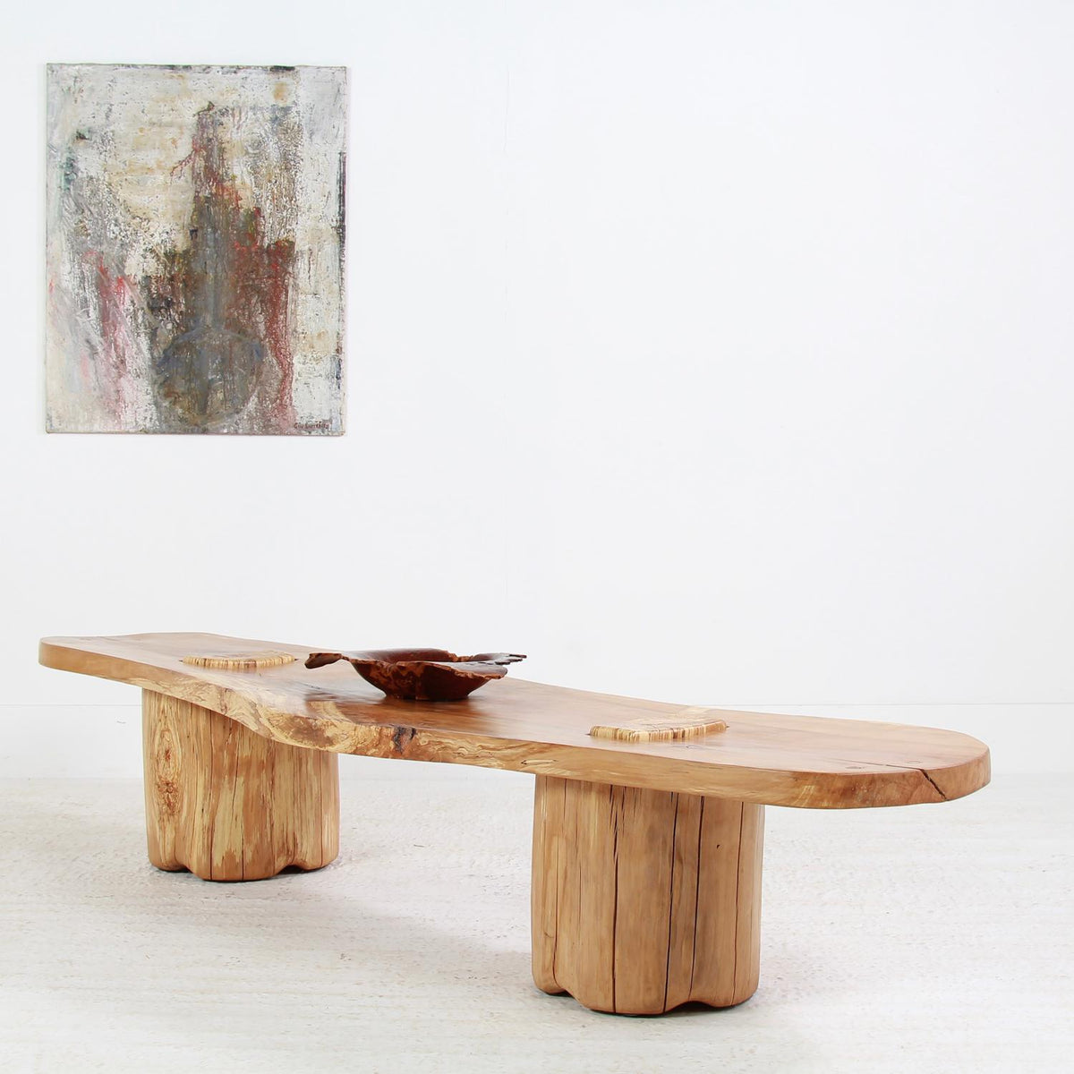 Exceptional Contemporary Sculptural Artisan Beech Coffee Table.Please Enquire