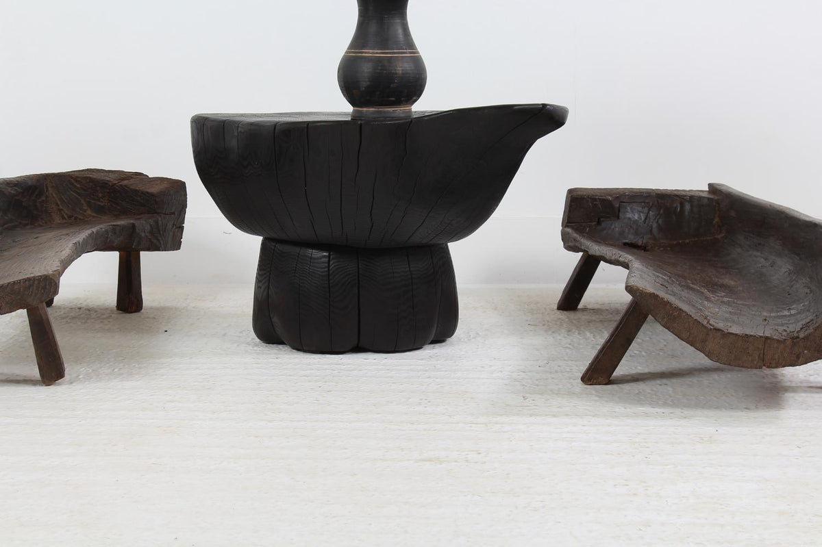 Sublime Artisan Sugi Ban ASH Skimming Stone Table.Please Enquire