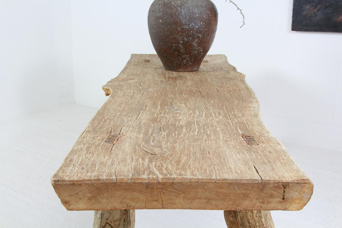Huge Sculptural 19thC  French Primitive Console Table