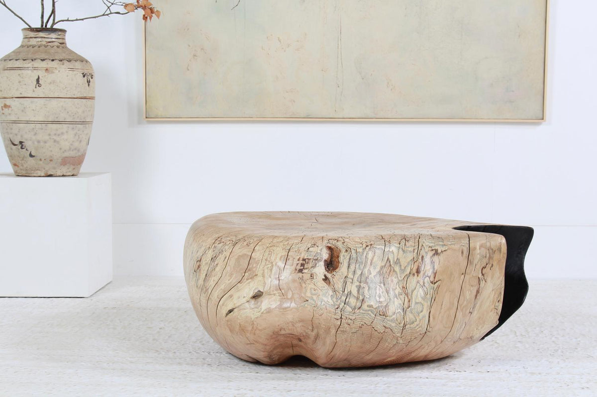 Huge Striking Artisan Ash Contemporary Pebble  Coffee Table.Please Enquire