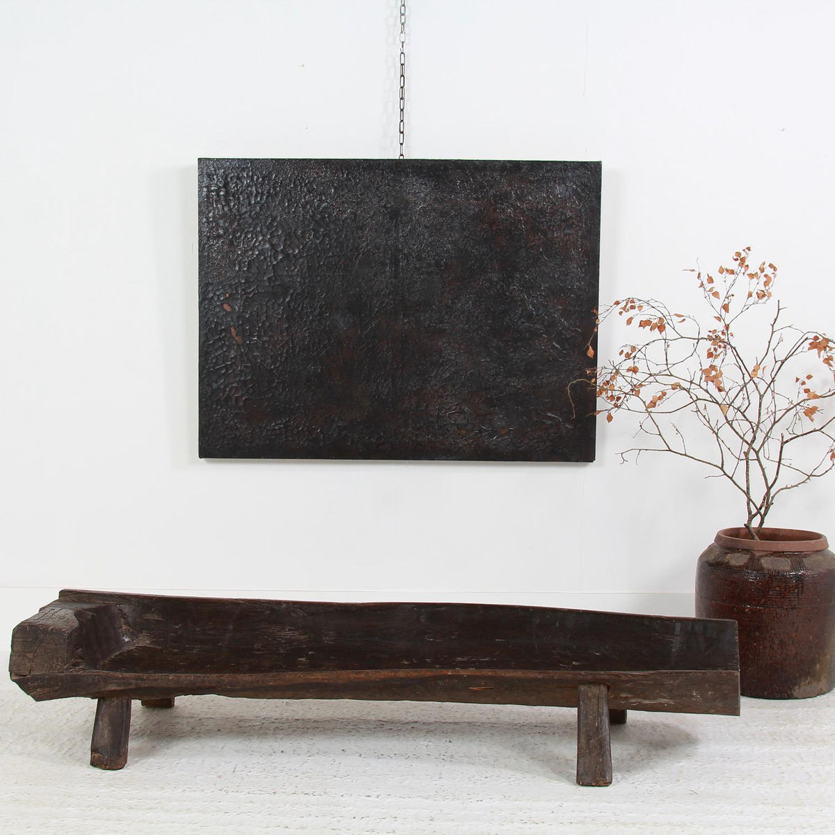 Wonderful Primitive Hand Carved Tribal Naxi  Bed/Bench