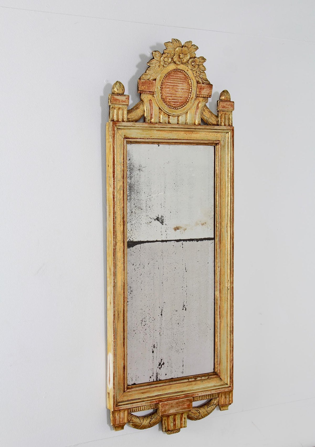 A Fine Gustavian Period 18thC Gilded Pier Mirror
