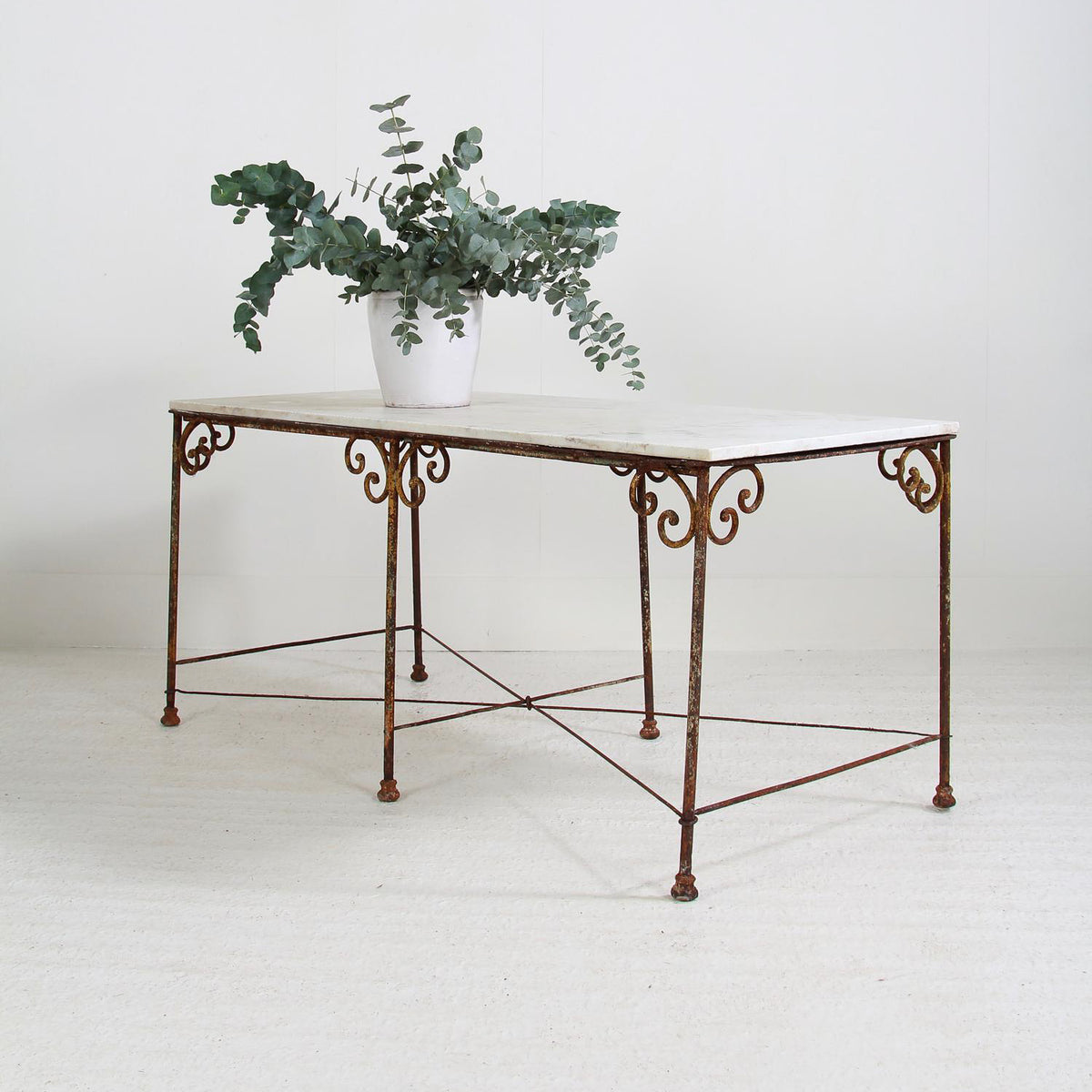 Elegant French 19thC  Marble Florist  Table