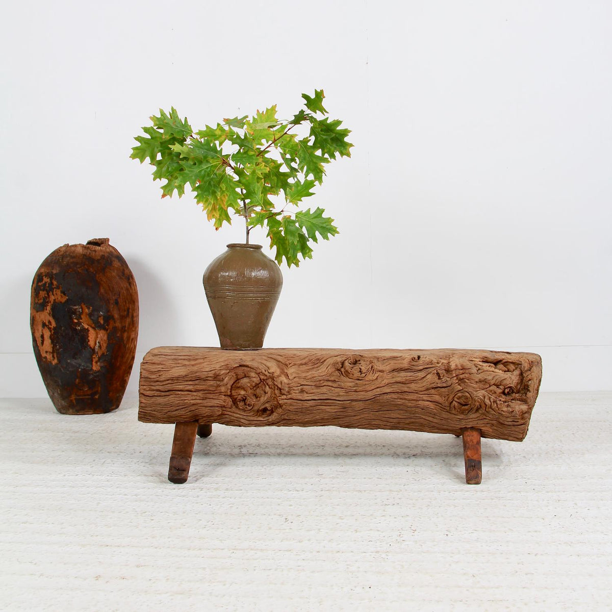 Wabi Sabi  Gnarly Tree Log Bench or Coffee Table