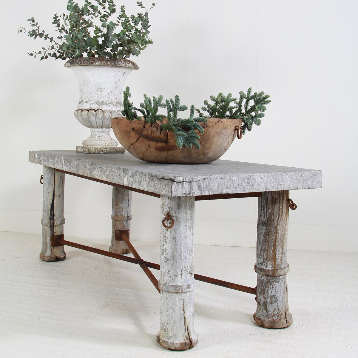 Exceptional  French 19thC Bluestone Table