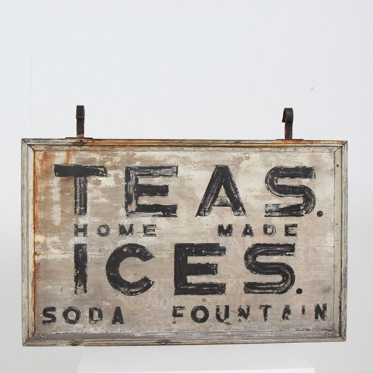 A Delicious English Roadside Shop Sign in Original Paint