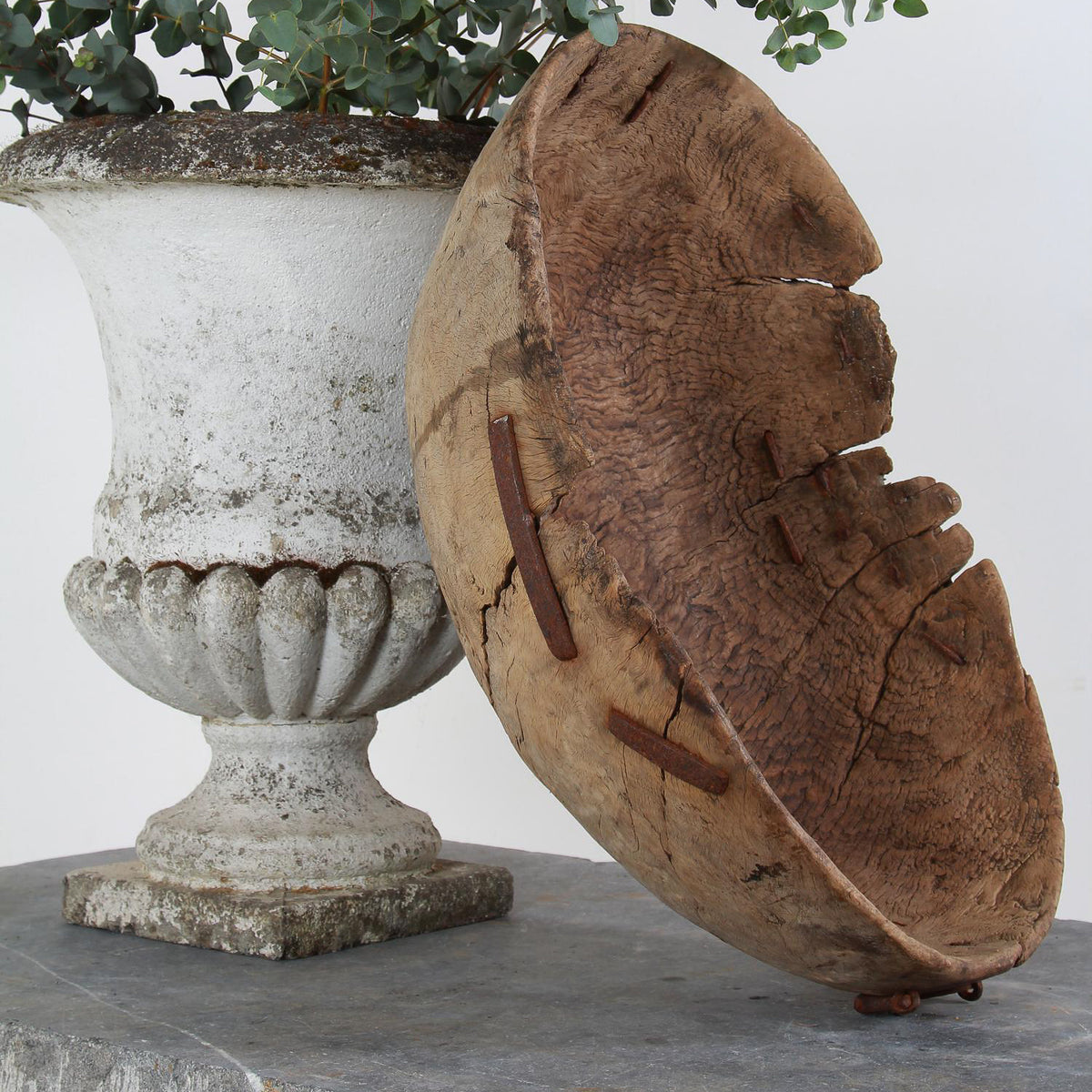Spectacular Hand Carved Swedish 18thC Root Bowl
