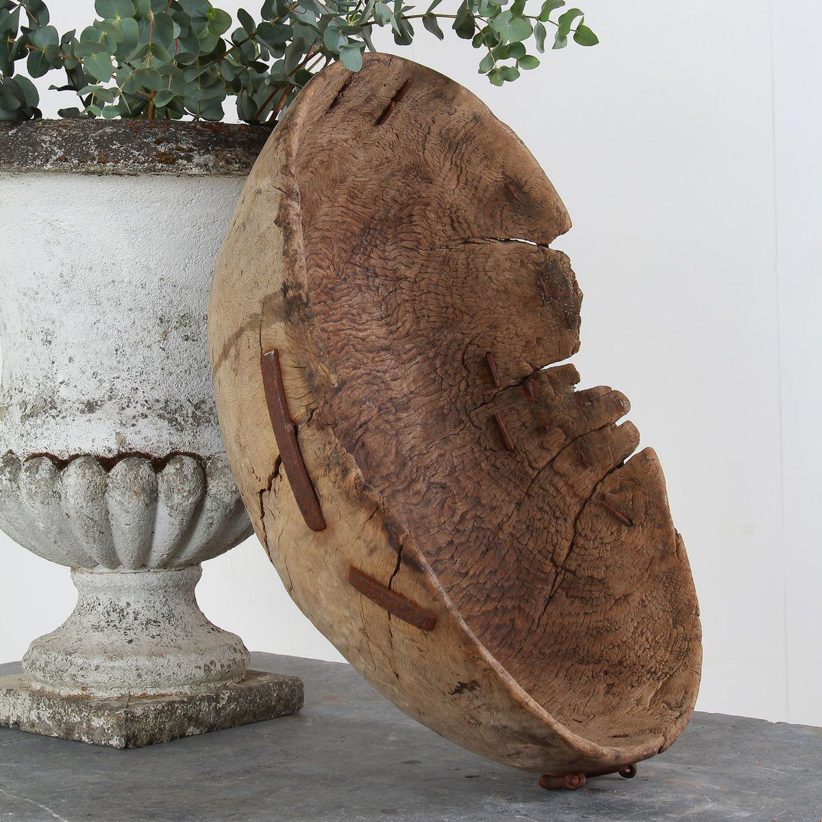 Spectacular Hand Carved Swedish 18thC Root Bowl