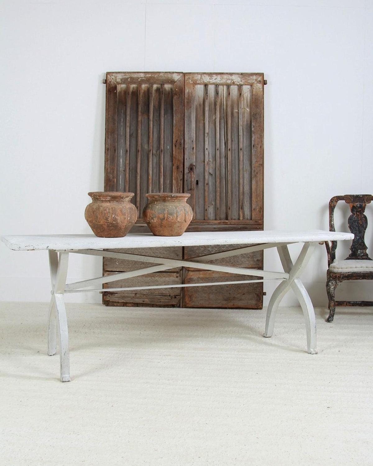 French Rustic Country Console Table
