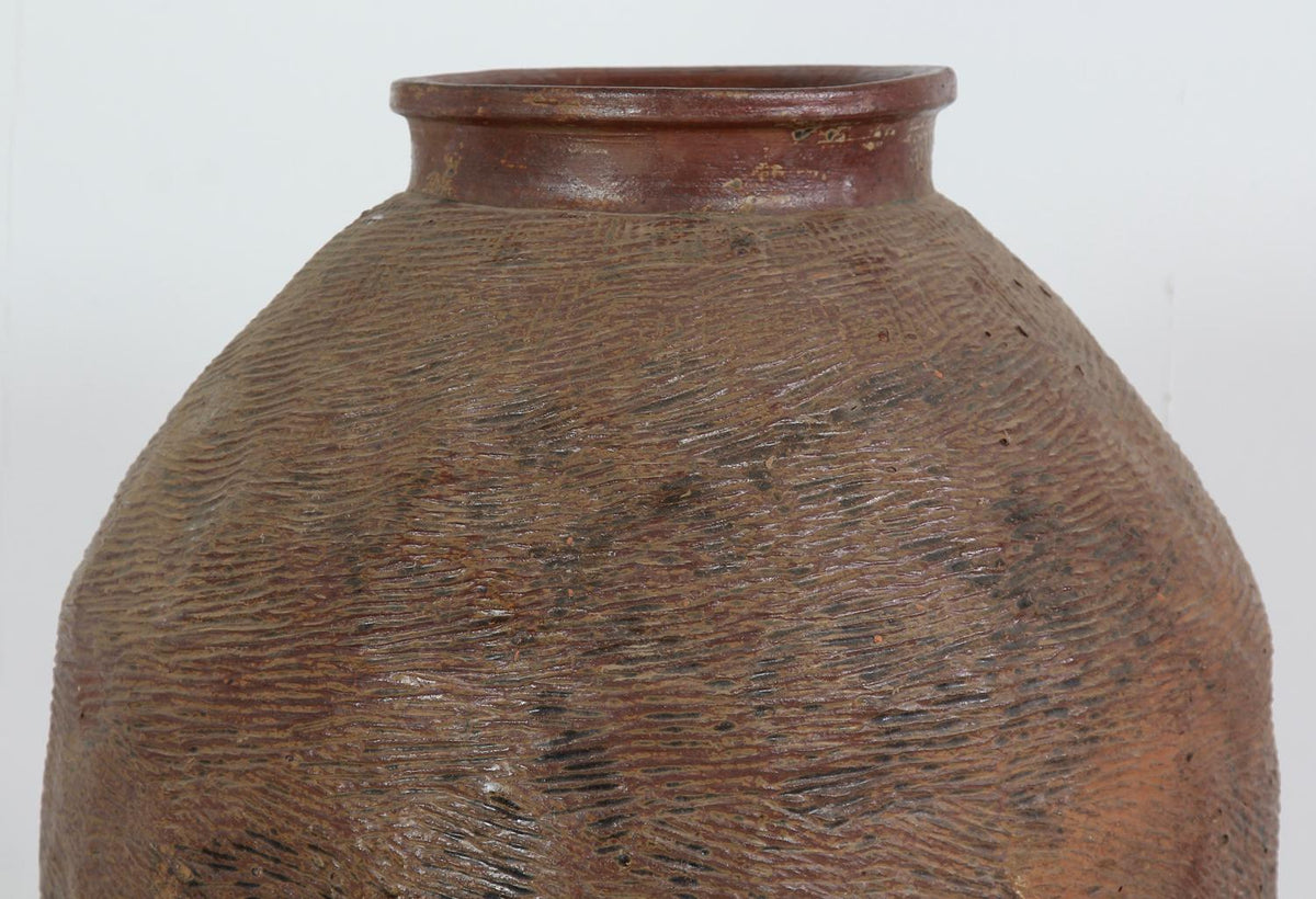 Impressive Early 20th Century Chinese Glazed Pickling Pot