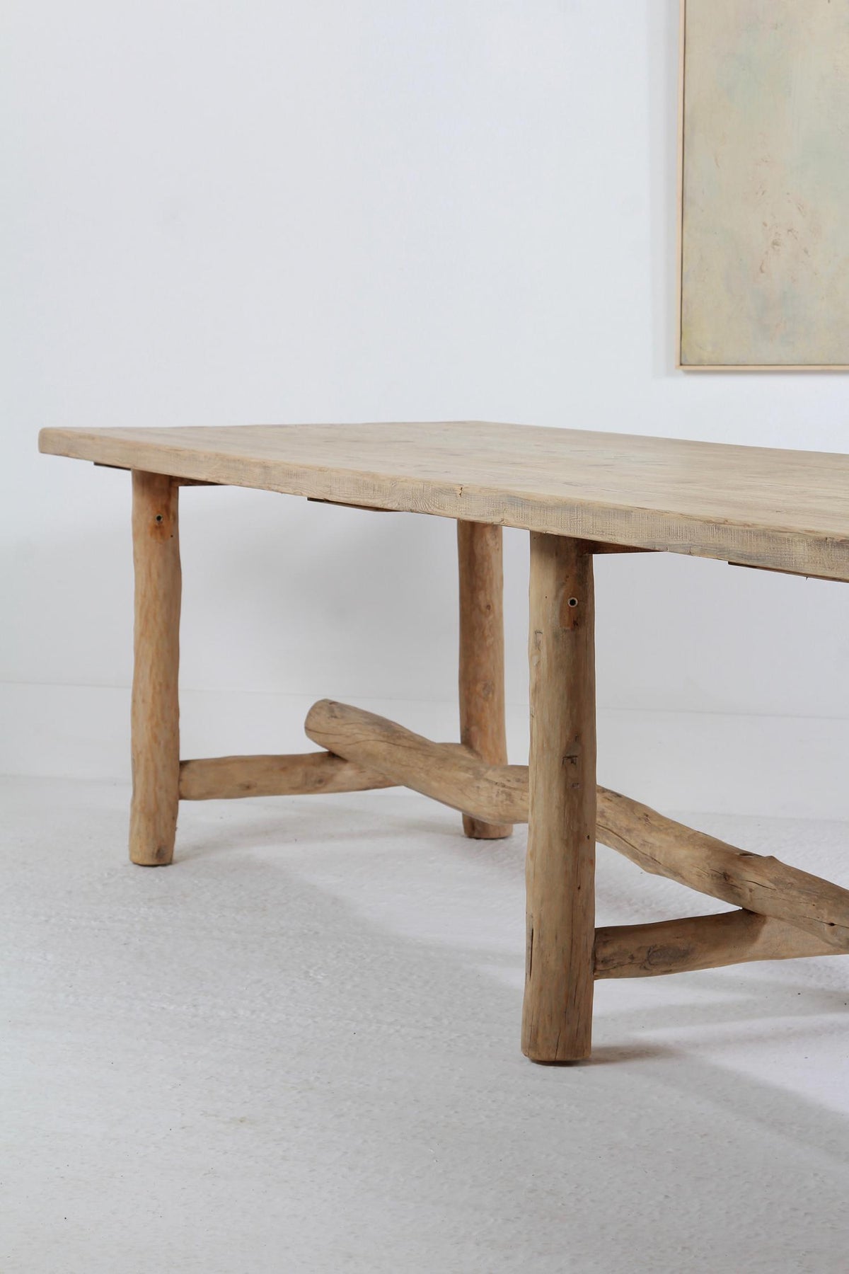 MONUMENTAL RECLAIMED  BESPOKE PINE COUNTRY  TABLE