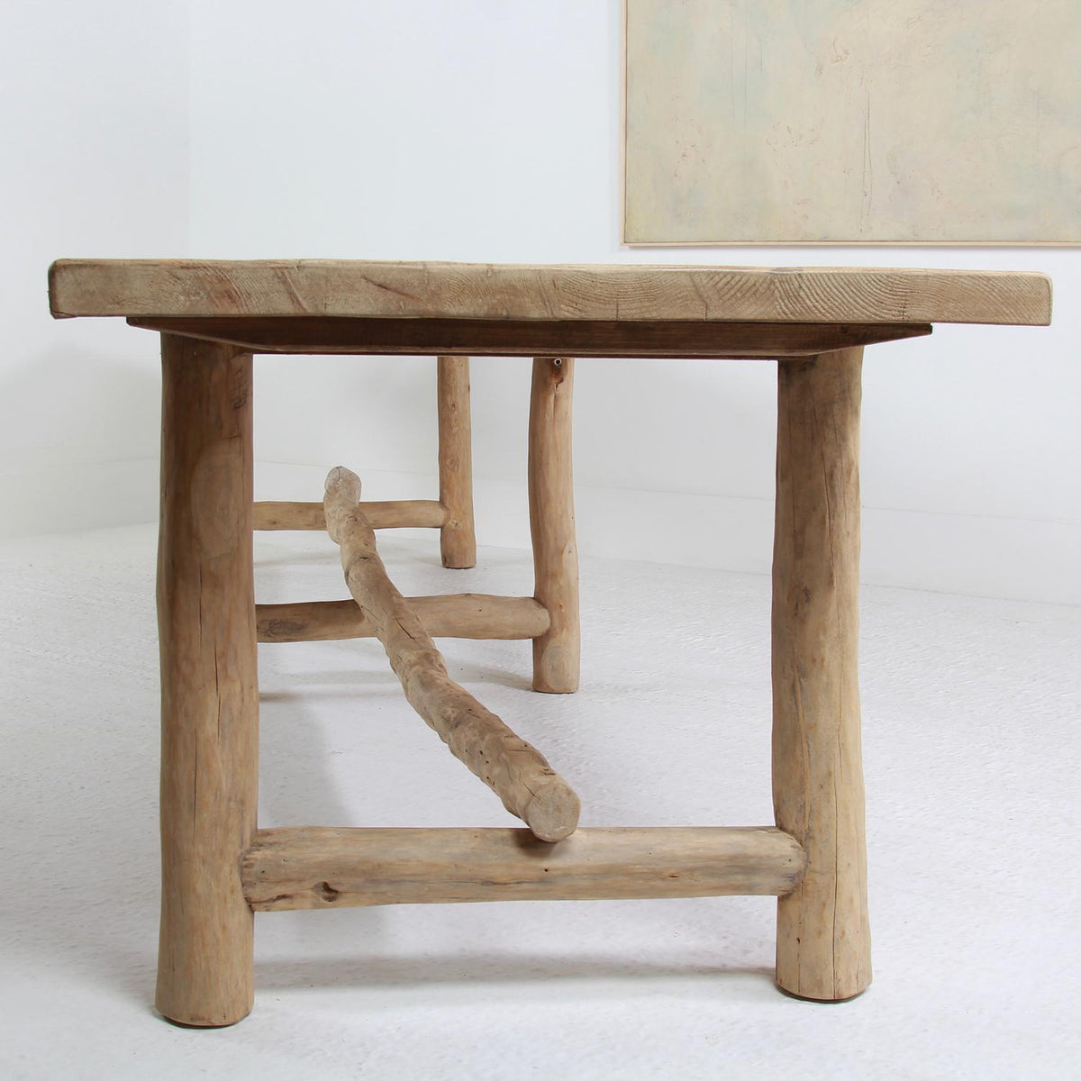MONUMENTAL RECLAIMED  BESPOKE PINE COUNTRY  TABLE