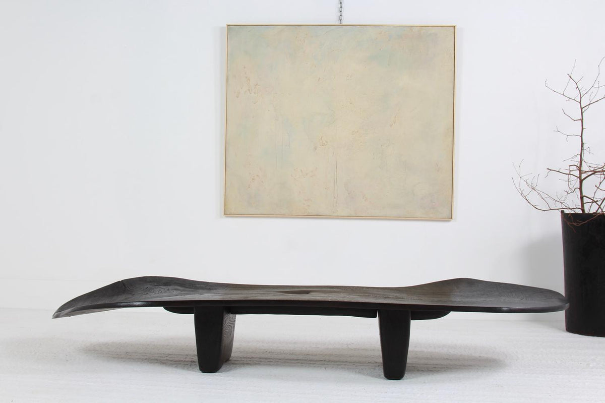 Magnificent  Sculptural Welsh Artisan Sugi Ban  Burnt wood Coffee Table.Please Enquire