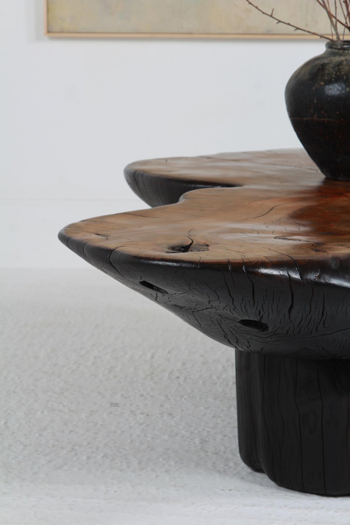 Unique Artisan Japanese Inspired Shou Sugi Ban Beech Coffee Table.Please Enquire