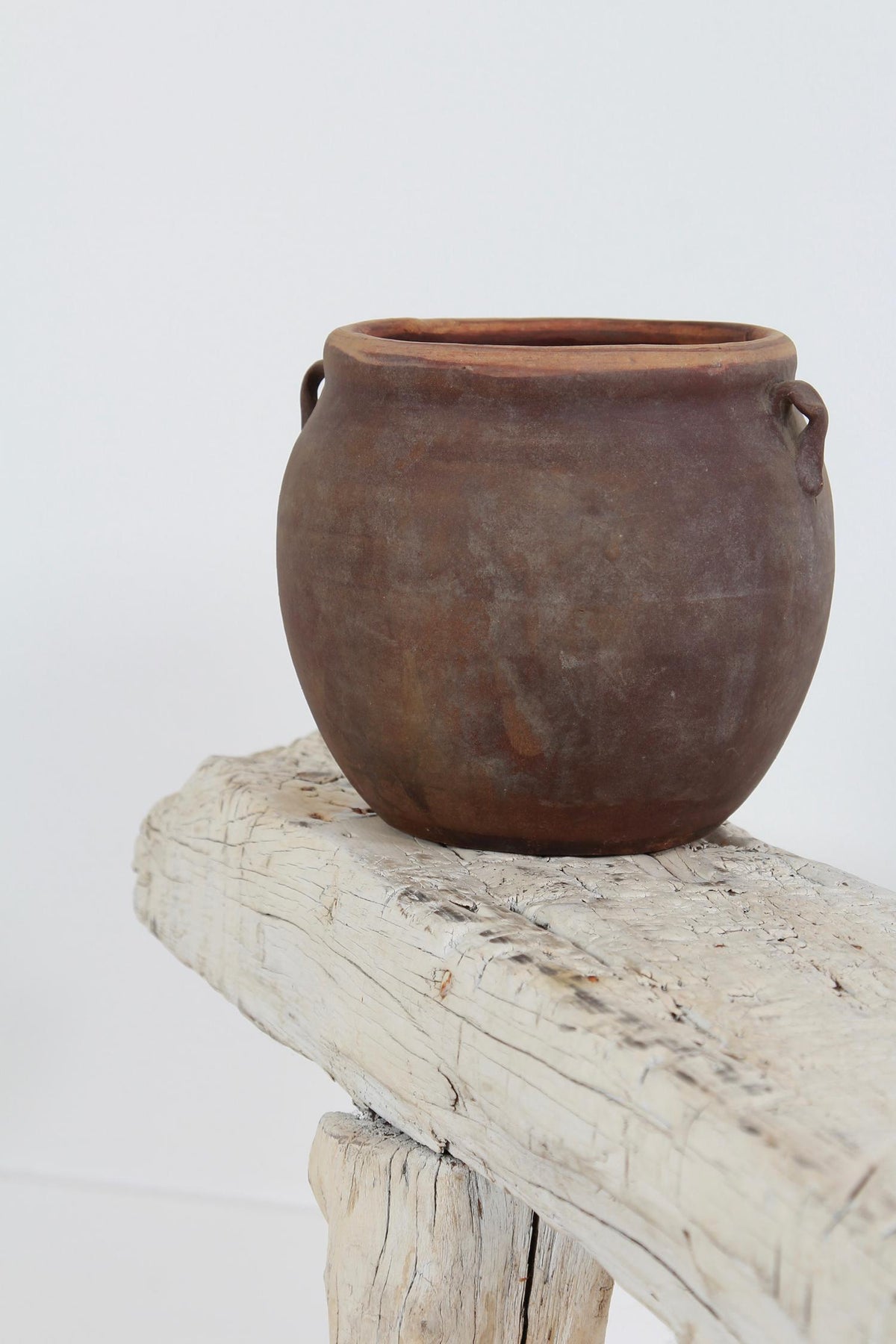 Charming French 19th Century Terracotta Pot with Handles