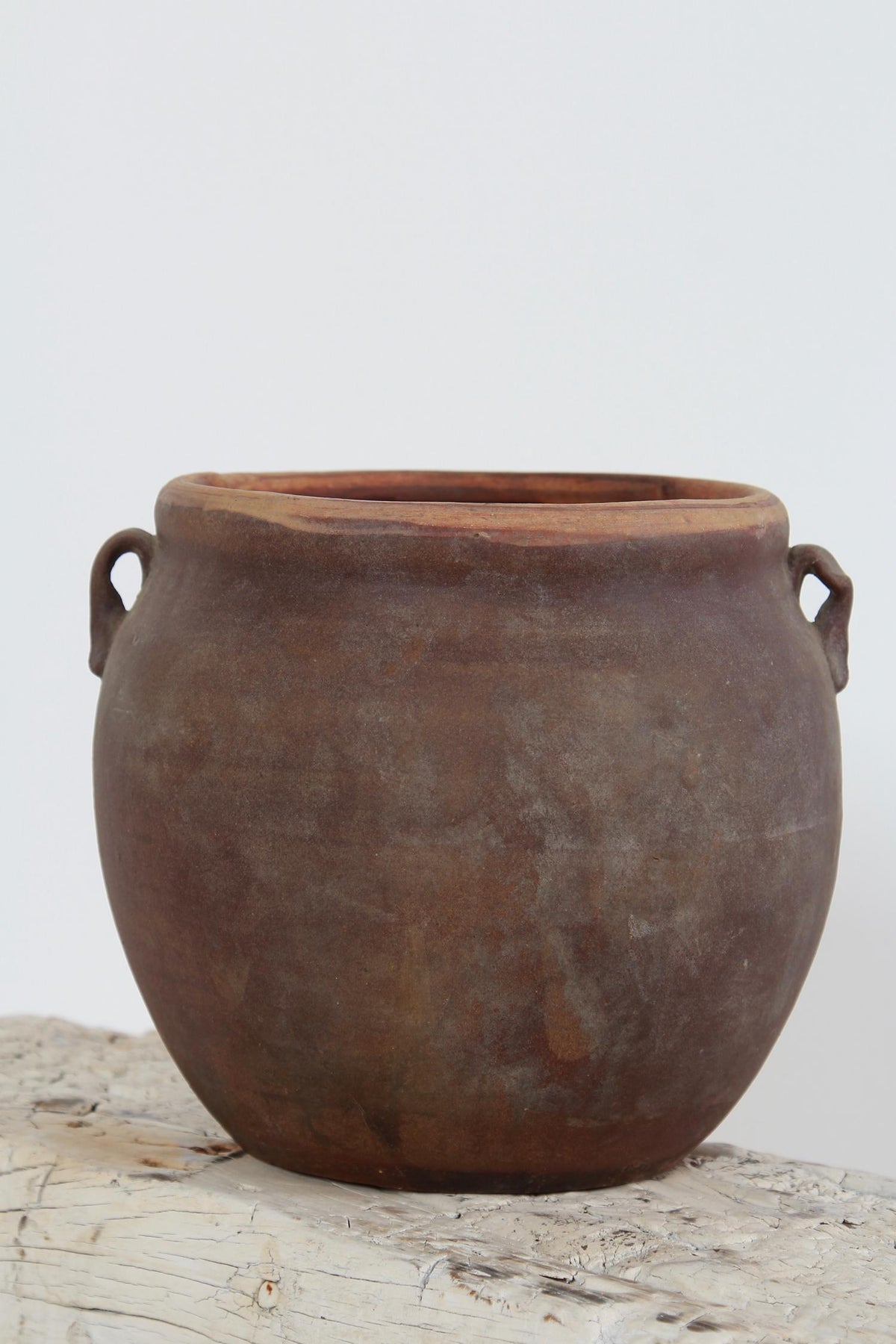 Charming French 19th Century Terracotta Pot with Handles