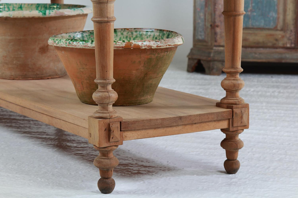 Outstanding 19th Century French Bleached Oak Draper's Table