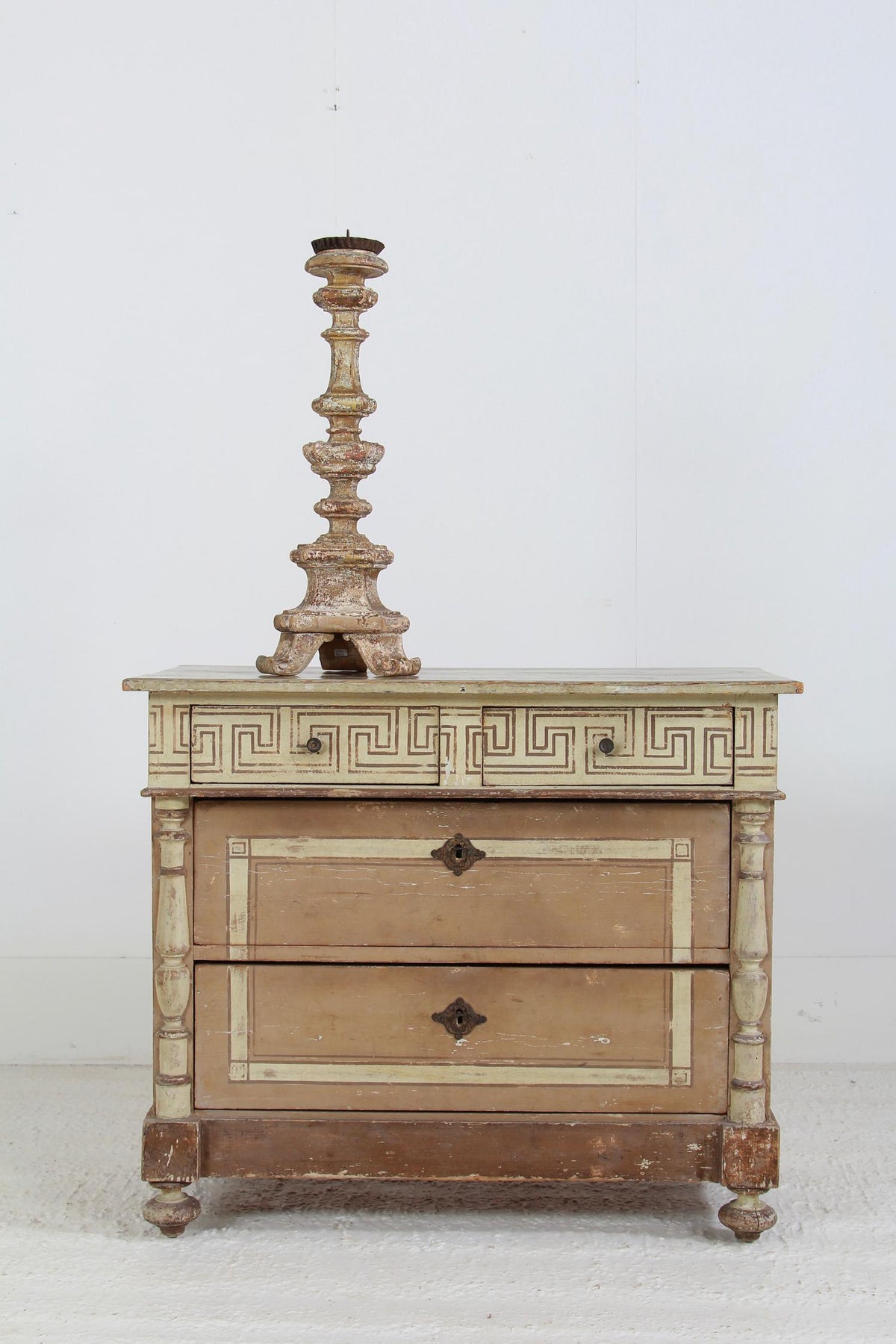 French 19thC Classically Painted Chest of Drawers