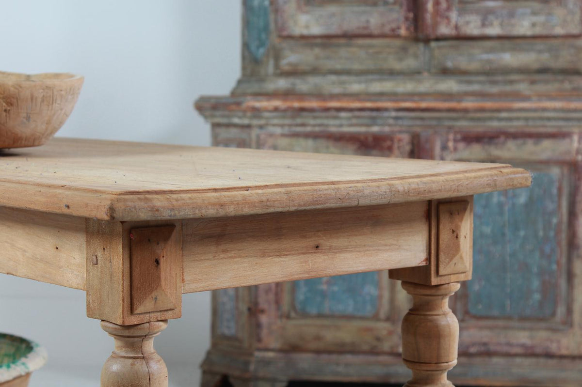 Outstanding 19th Century French Bleached Oak Draper's Table