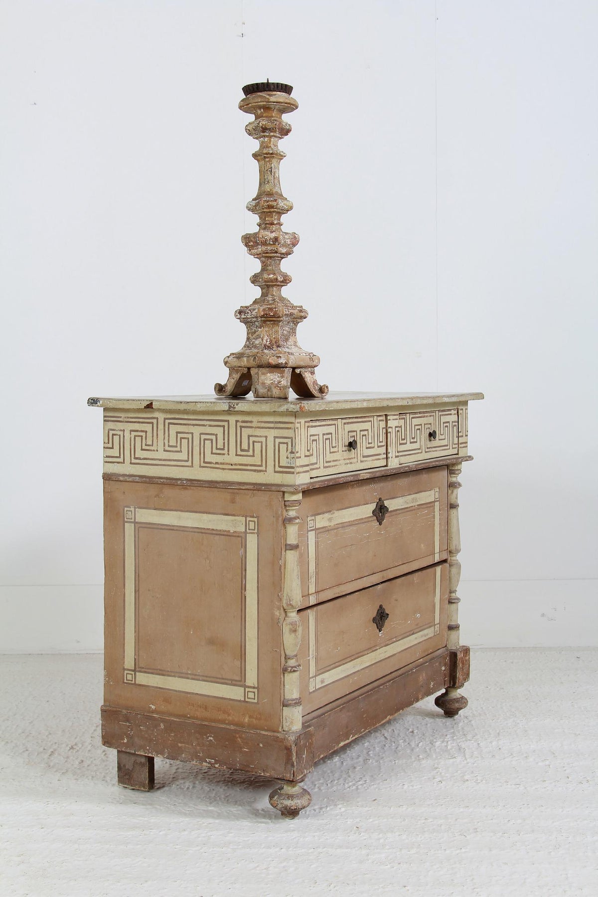 French 19thC Classically Painted Chest of Drawers