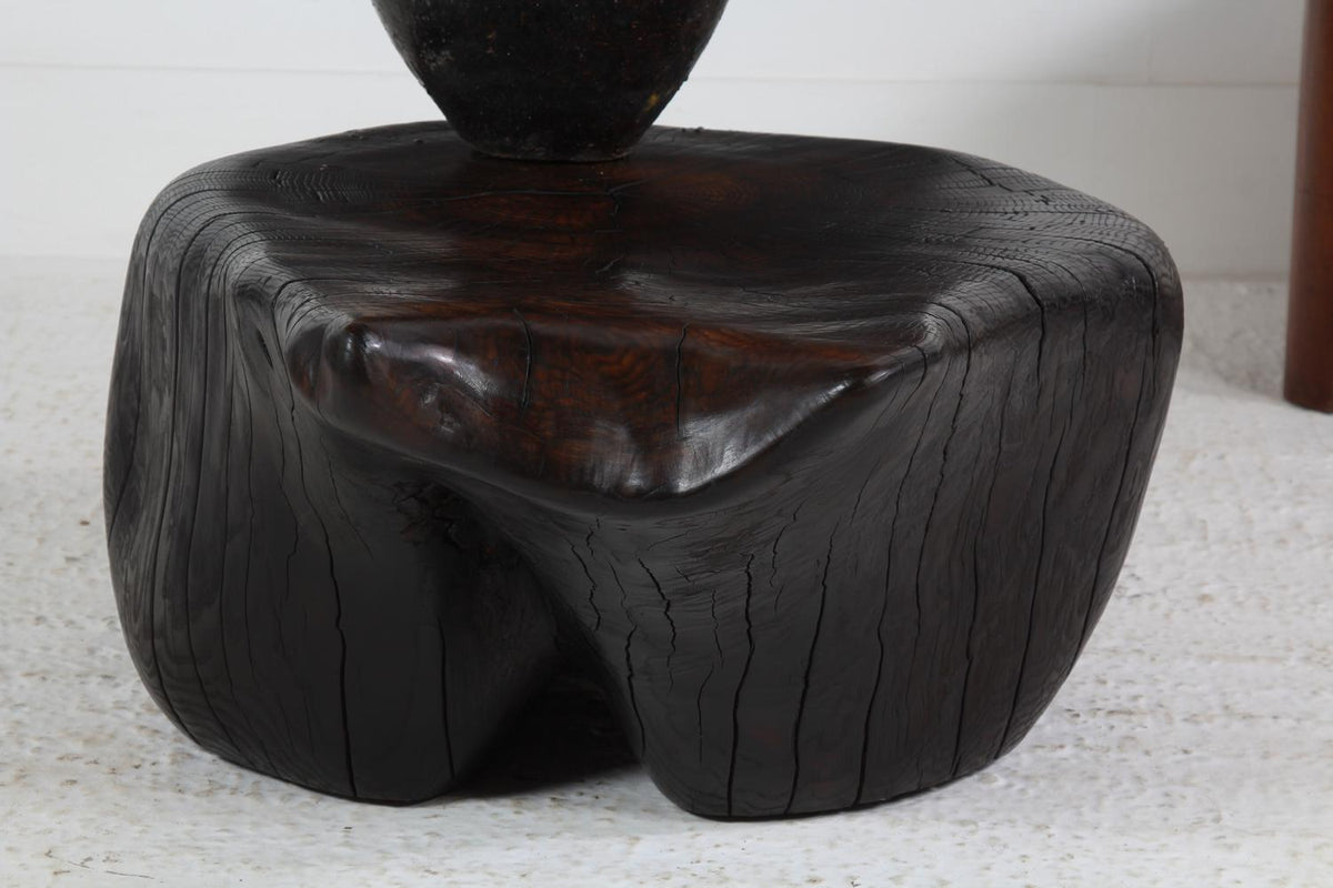 UNIQUE JAPANESE INSPIRED ASH SUGI BAN  PEBBLE COFFEE TABLE.PLEASE ENQUIRE