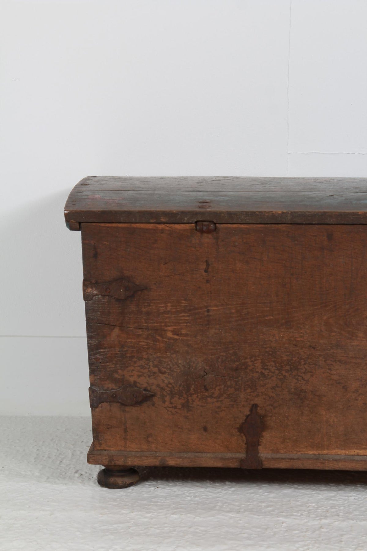 Outstanding Swedish Oak 19thC Bridal Chest Dated 1810
